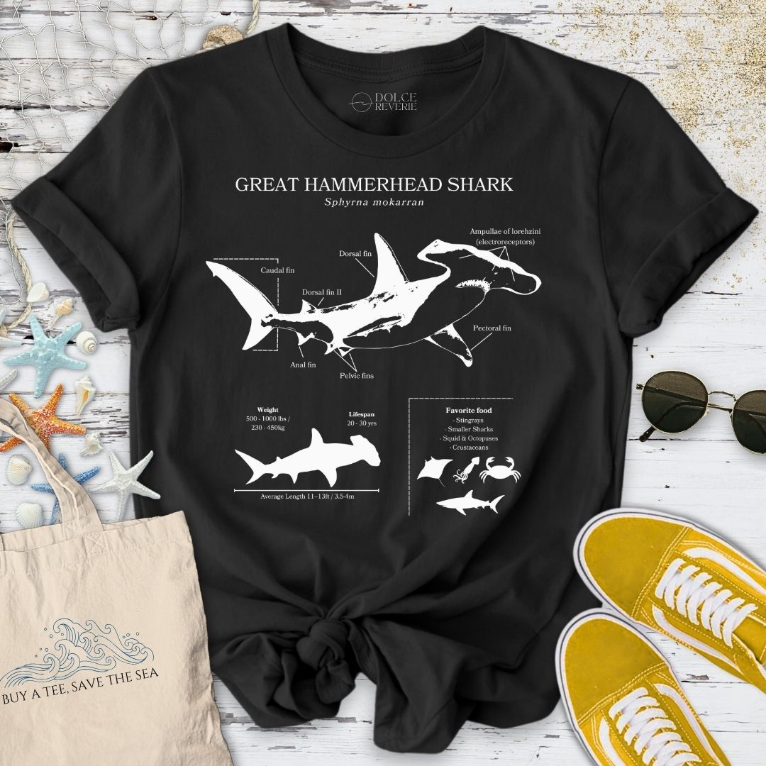 Hammerhead Shark Anatomy T-Shirt