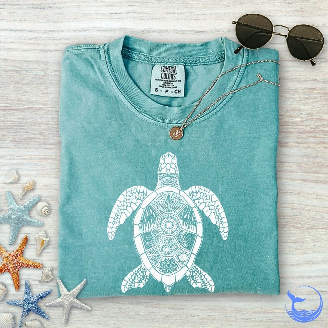 Zentangle Turtle Comfort Colors T-Shirt