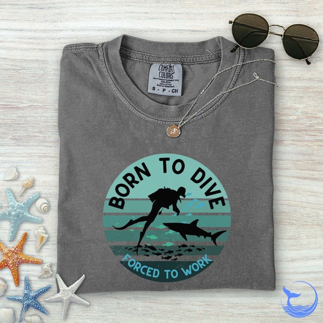 Born To Dive Comfort Colors T-Shirt