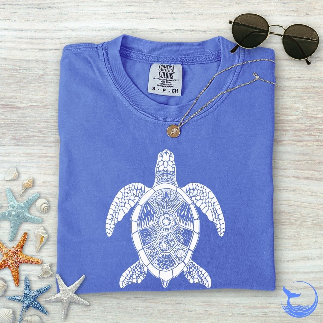 Zentangle Turtle Comfort Colors T-Shirt