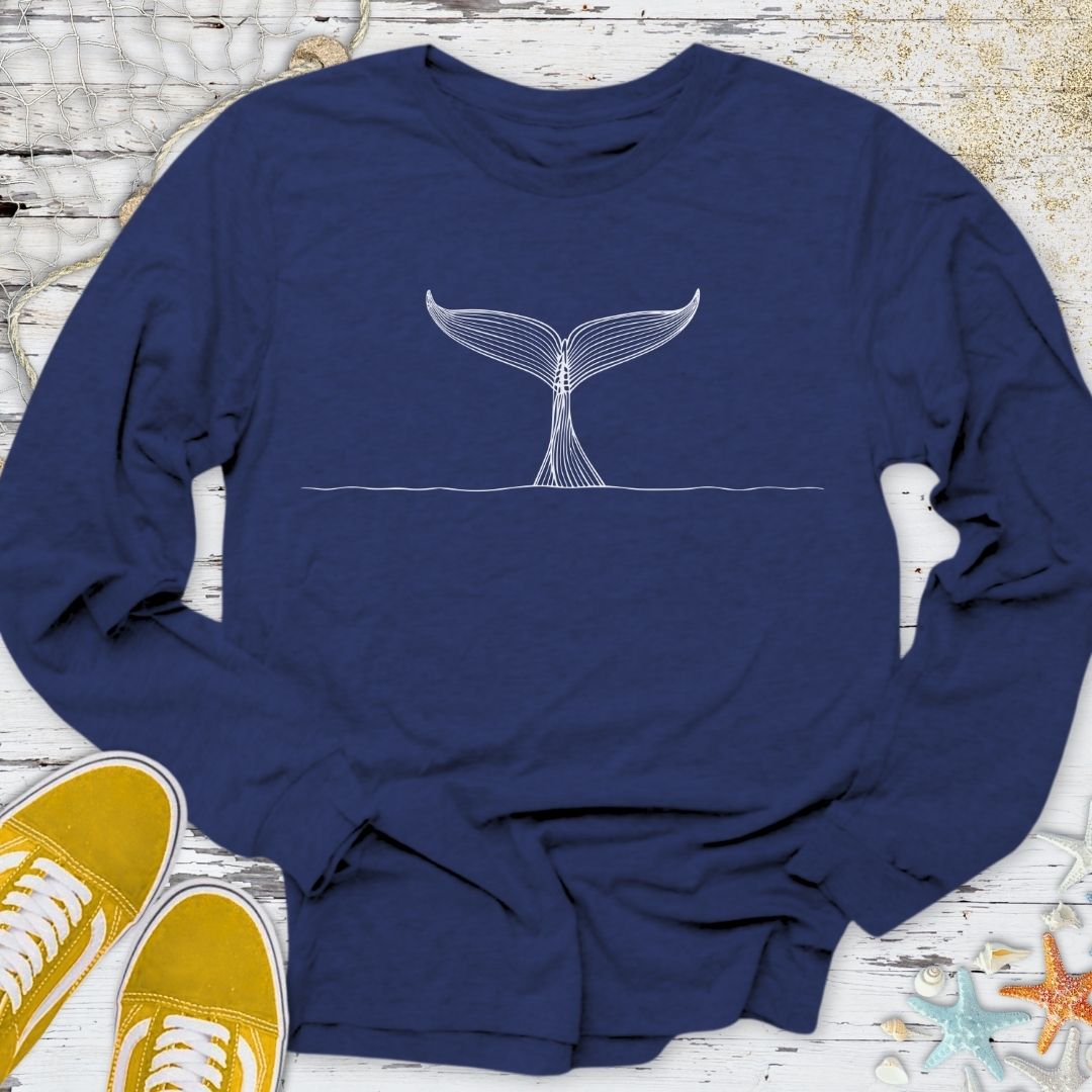 Whale Tail Long Sleeve Tee