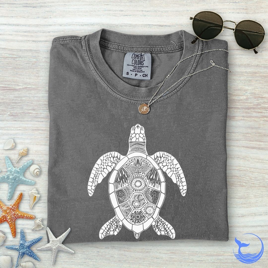 Zentangle Turtle Comfort Colors T-Shirt
