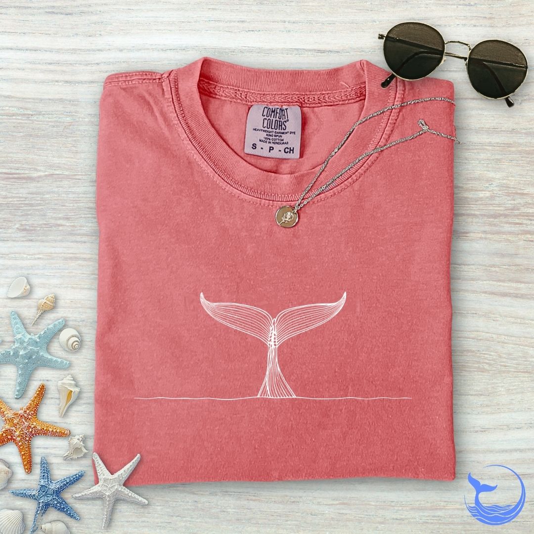 Whale Tail Comfort Colors T-Shirt