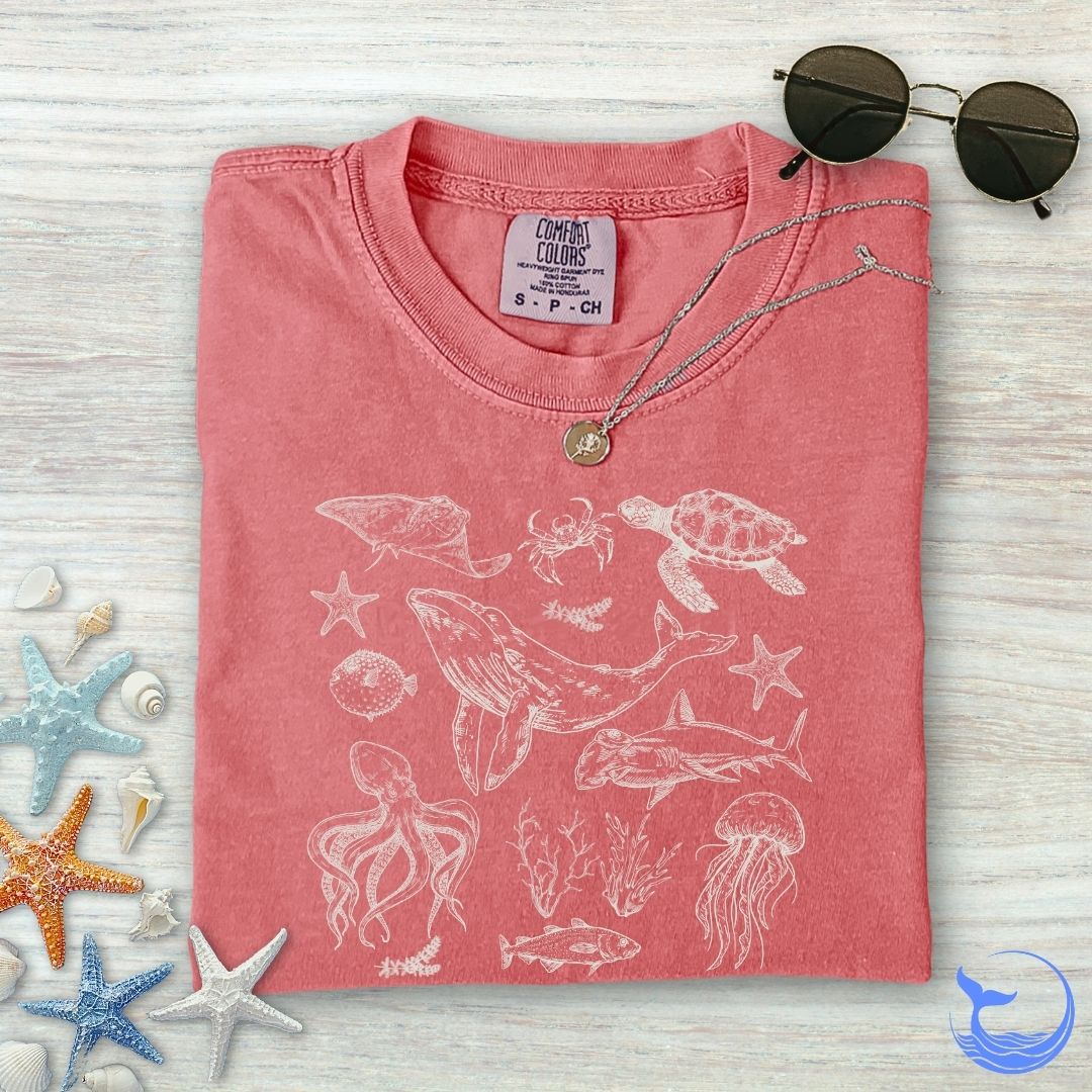 Marine Animals Comfort Colors T-Shirt