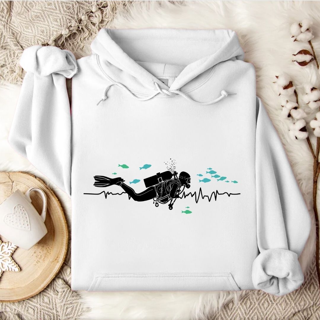 I Heart Scuba Diving Hoodie