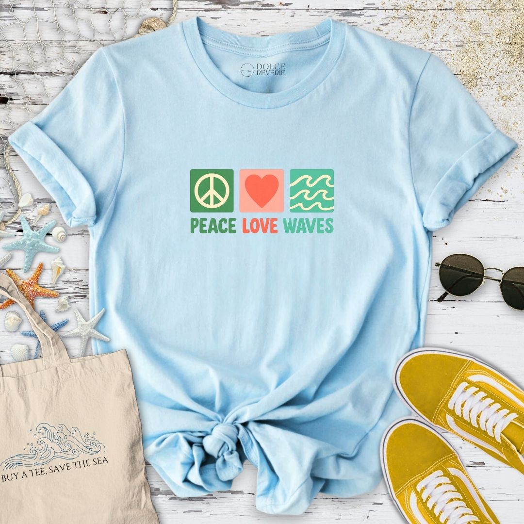 Peace Love Waves T-Shirt