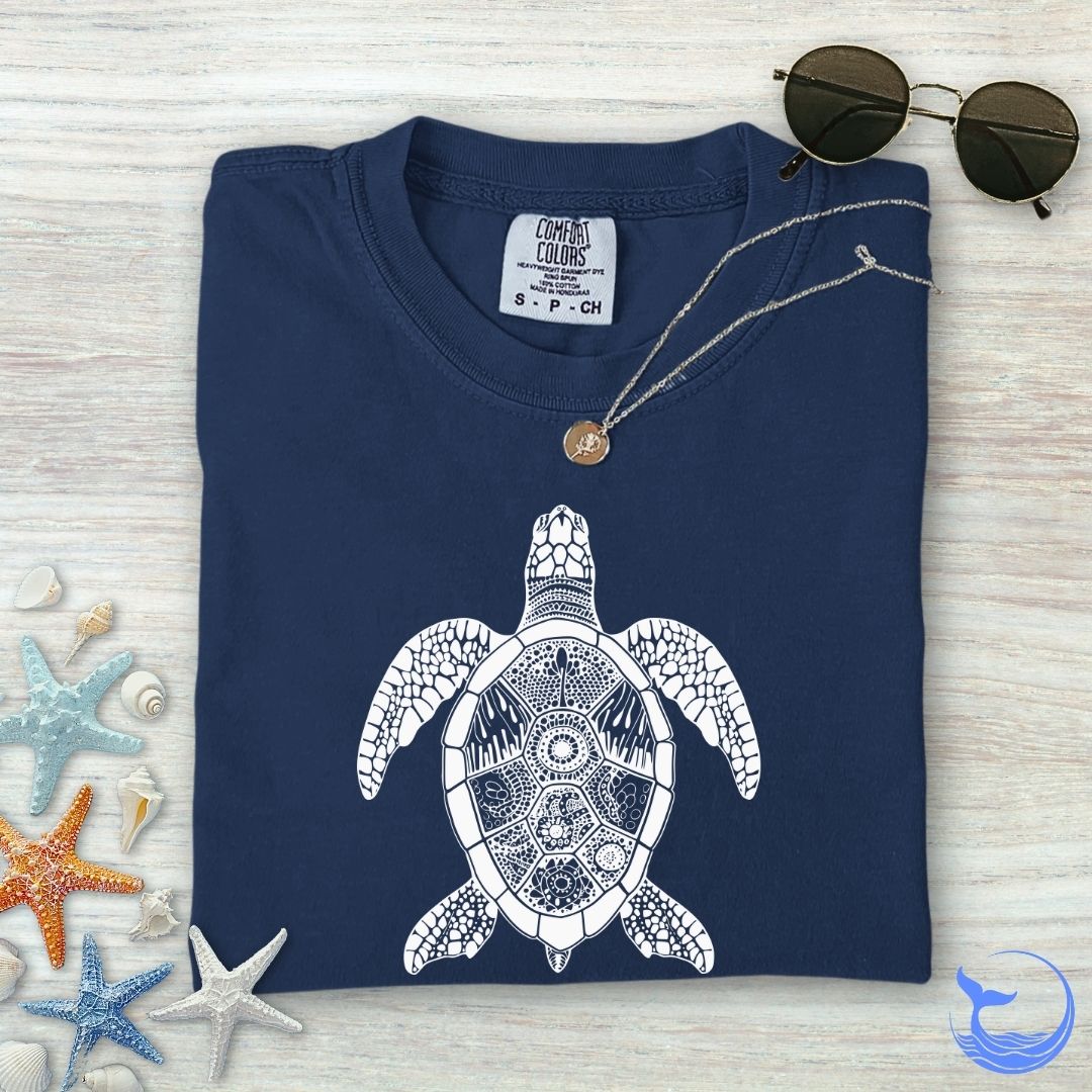 Zentangle Turtle Comfort Colors T-Shirt