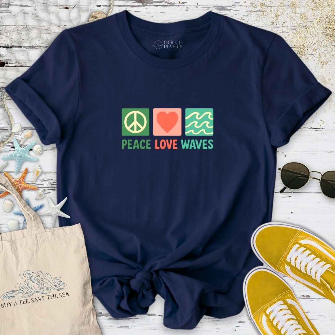 Peace Love Waves T-Shirt