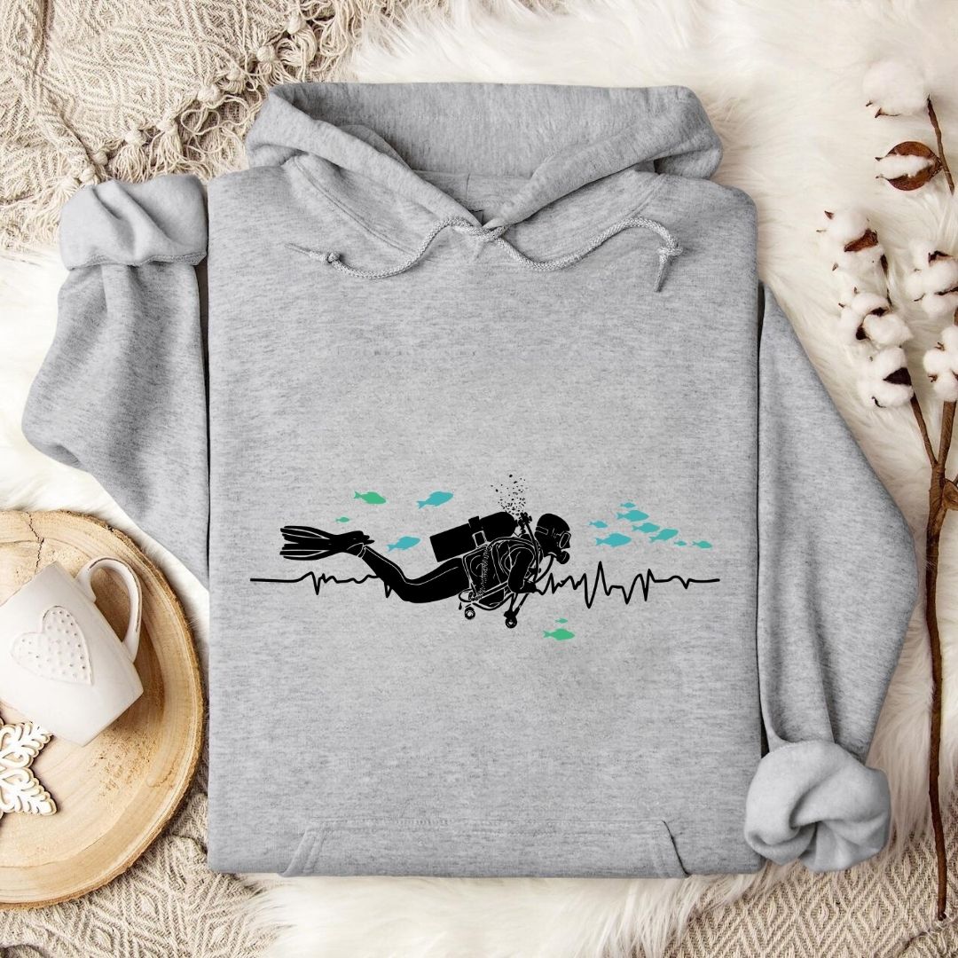 I Heart Scuba Diving Hoodie