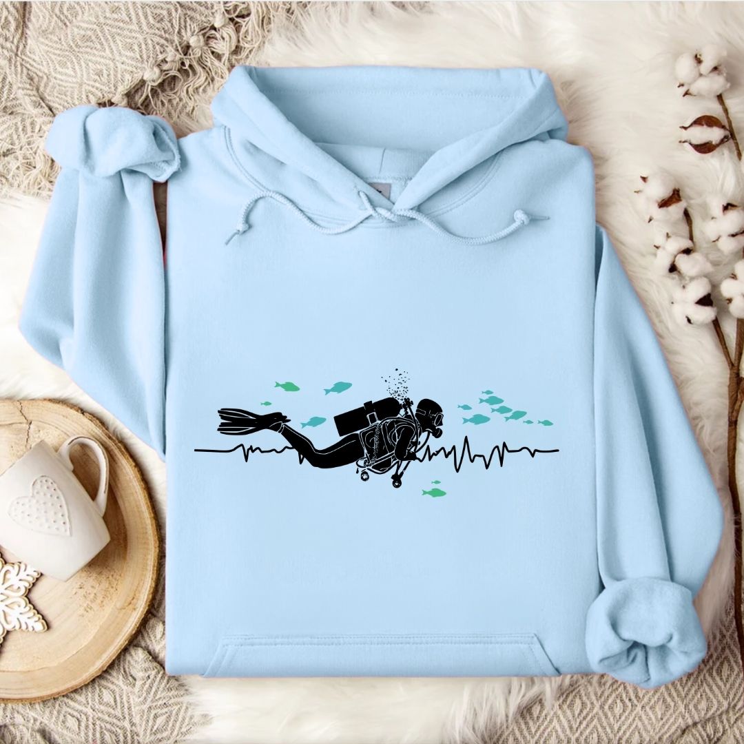 I Heart Scuba Diving Hoodie