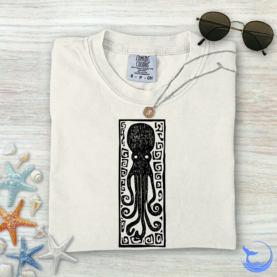 Prehistoric Octopus Comfort Colors T-Shirt