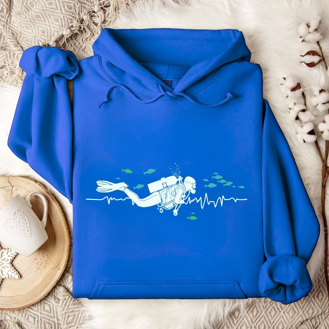 I Heart Scuba Diving Hoodie