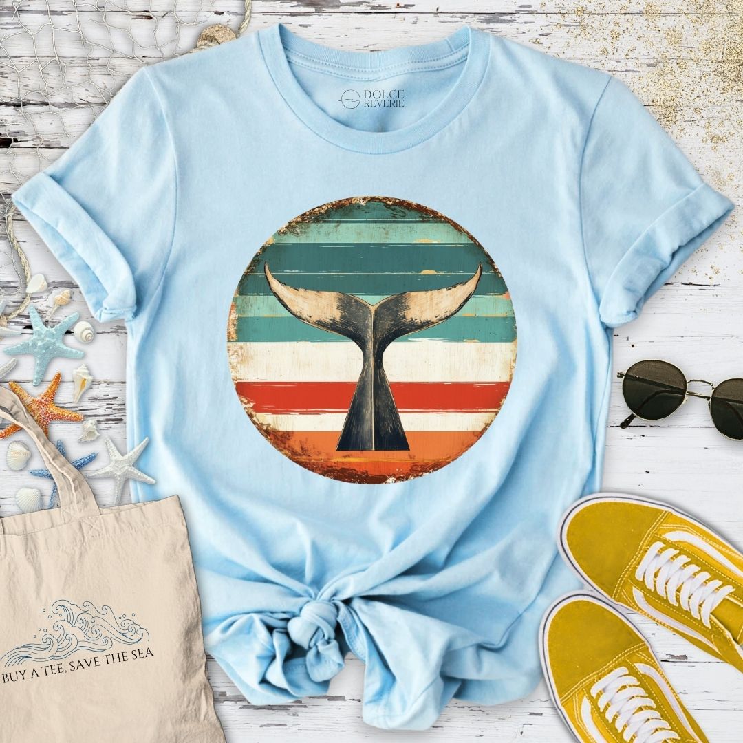 Retro Whale Tail T-Shirt