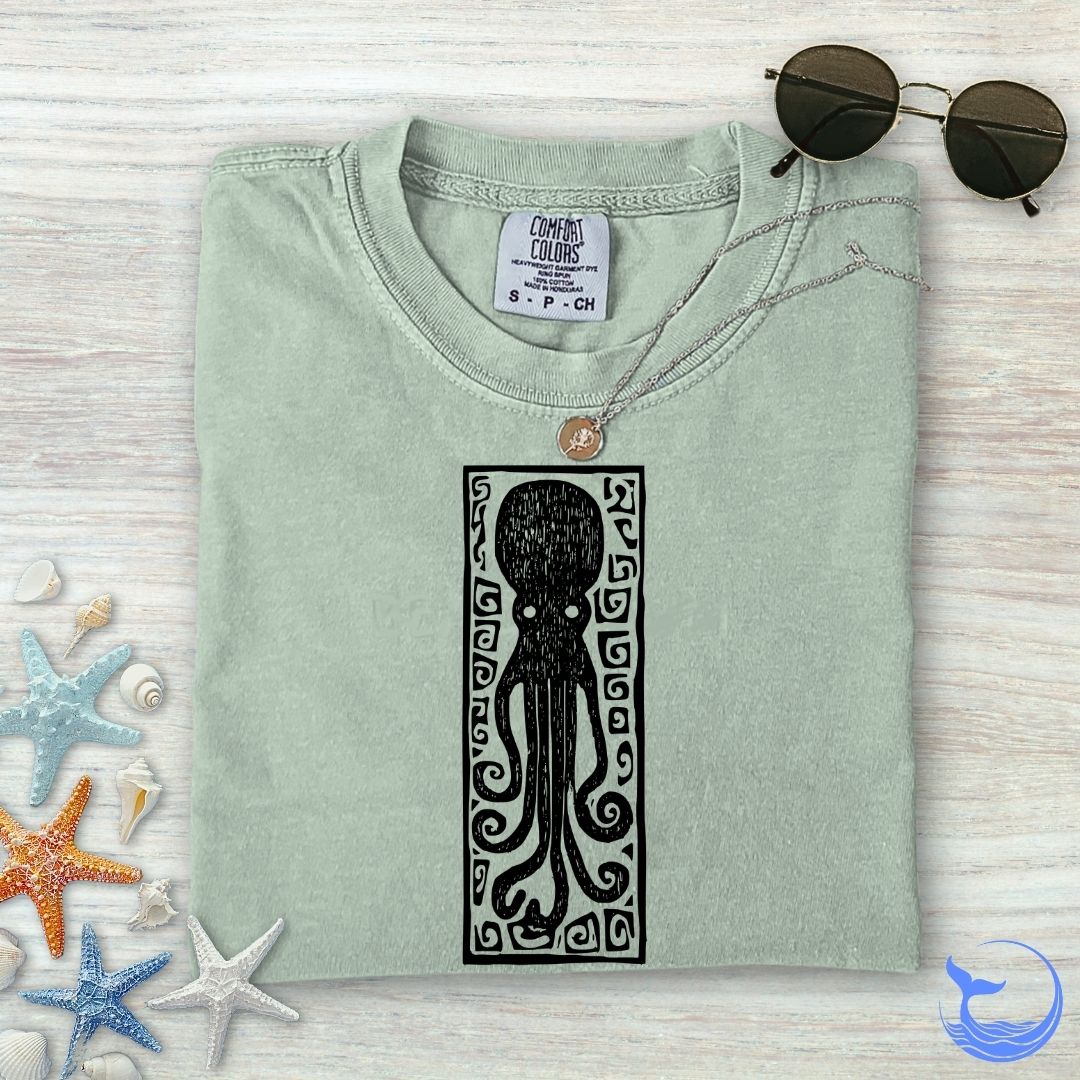 Prehistoric Octopus Comfort Colors T-Shirt