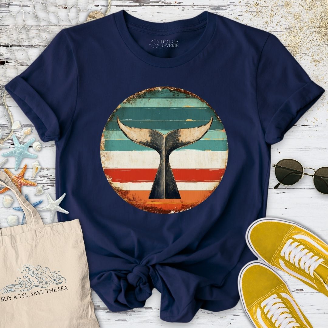 Retro Whale Tail T-Shirt