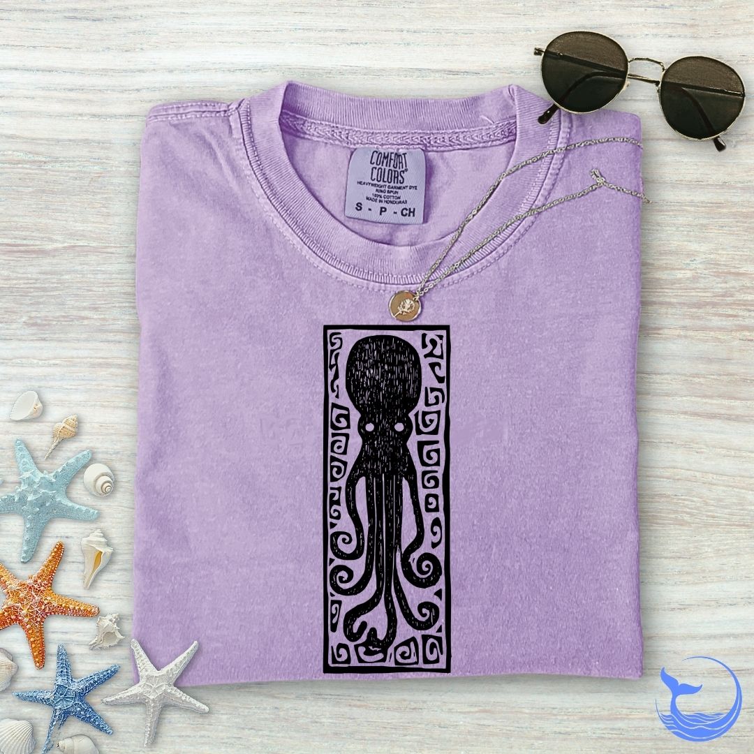 Prehistoric Octopus Comfort Colors T-Shirt