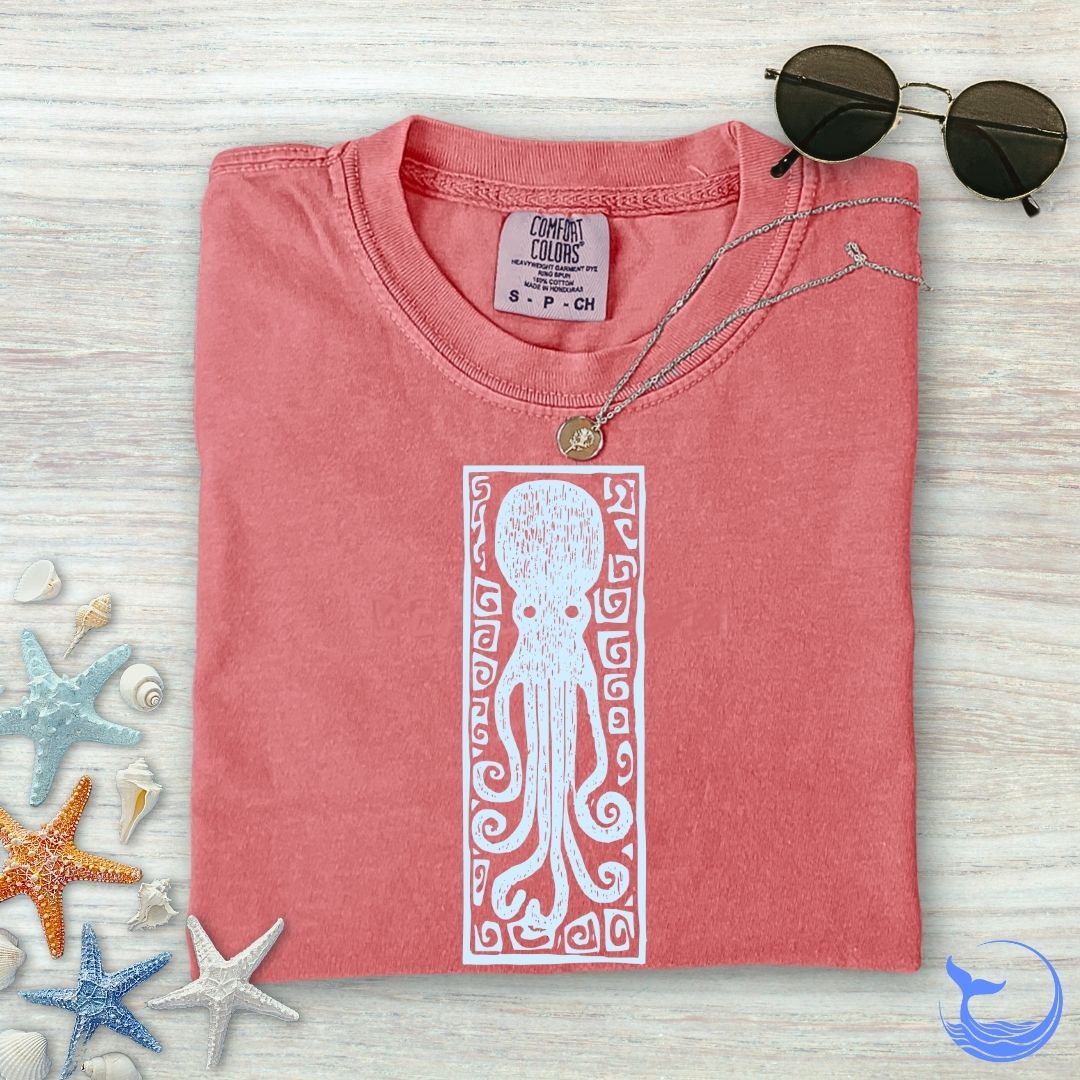 Prehistoric Octopus Comfort Colors T-Shirt
