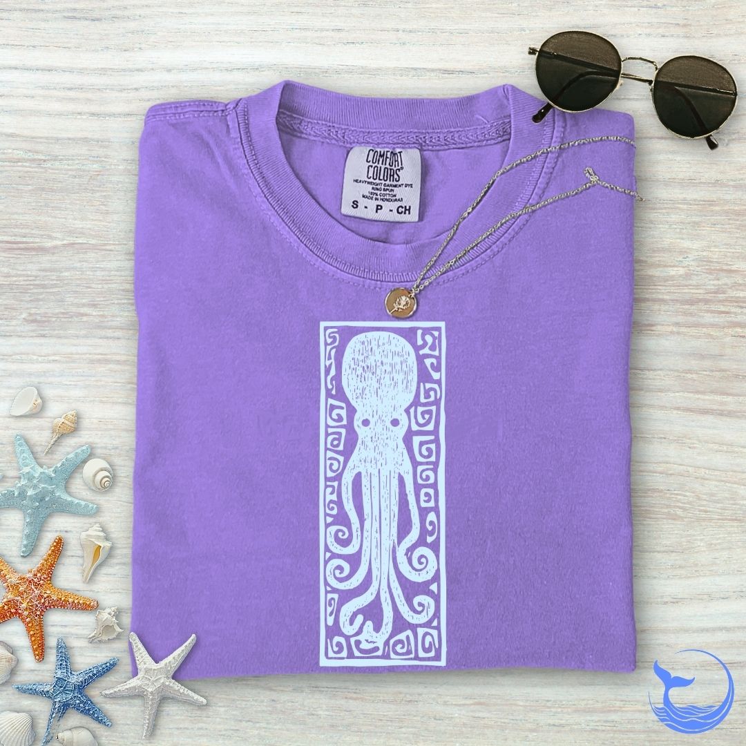 Prehistoric Octopus Comfort Colors T-Shirt