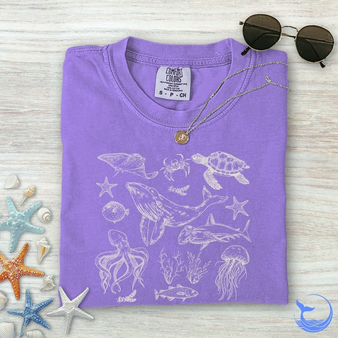 Marine Animals Comfort Colors T-Shirt