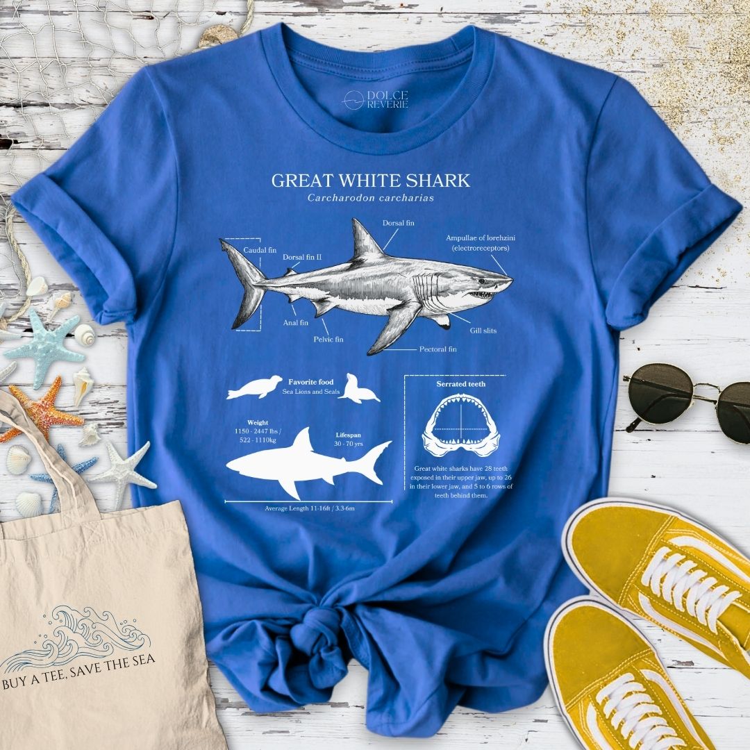 Great White Shark Anatomy T-Shirt