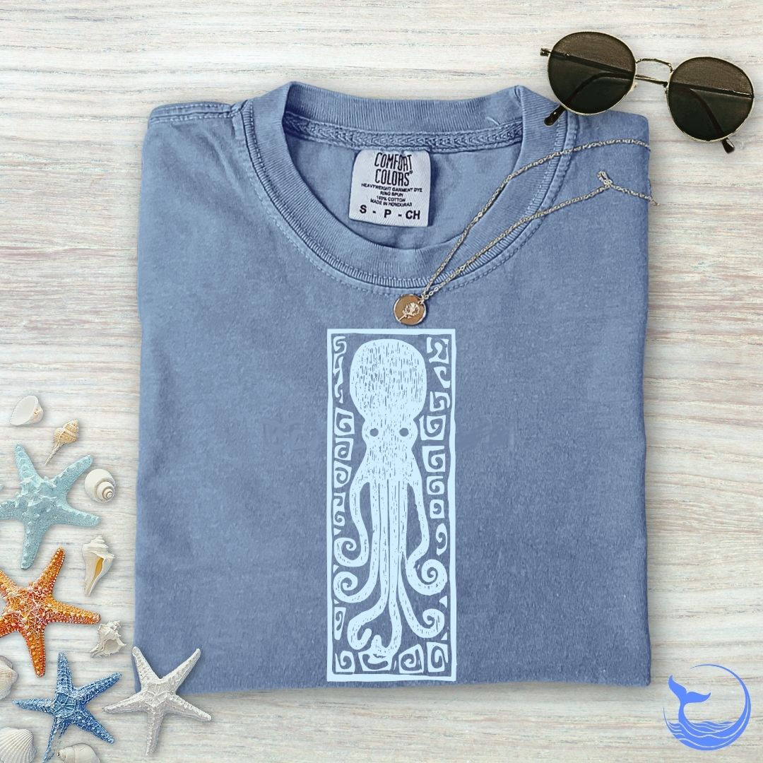 Prehistoric Octopus Comfort Colors T-Shirt