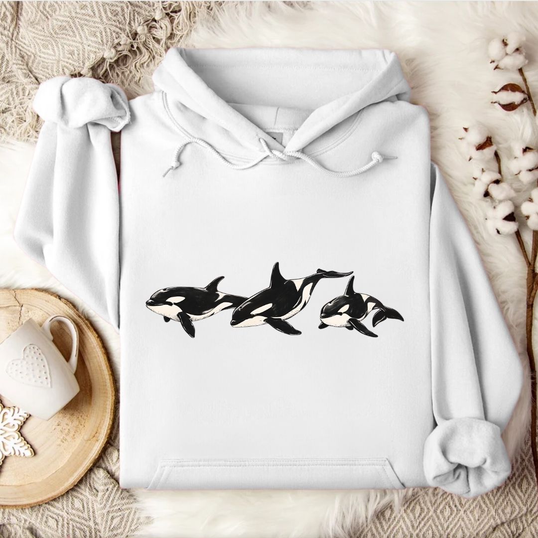 3 Vintage Orcas Hoodie