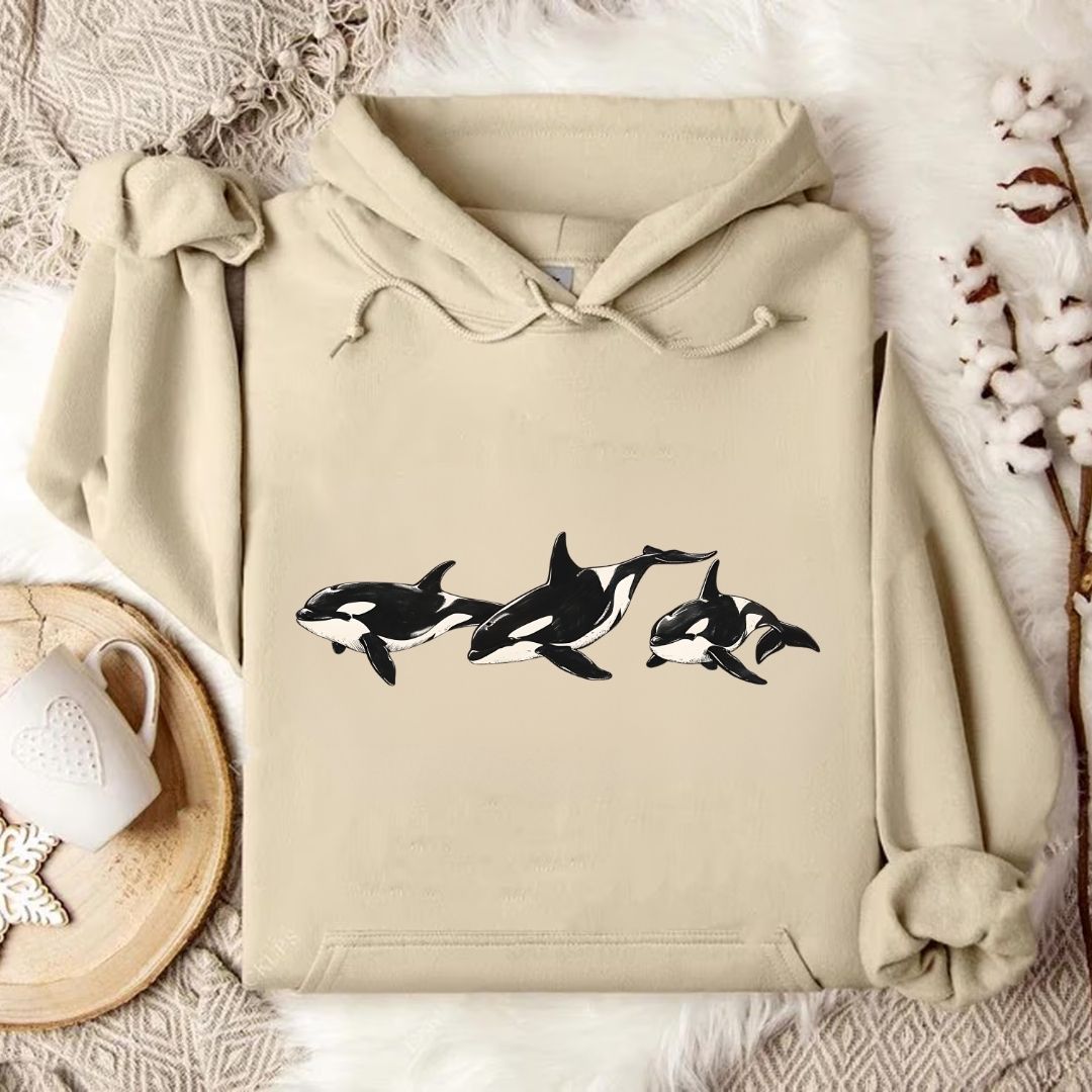 3 Vintage Orcas Hoodie