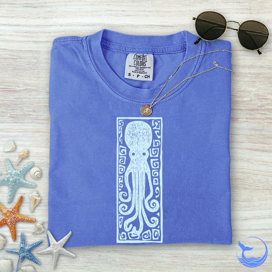 Prehistoric Octopus Comfort Colors T-Shirt