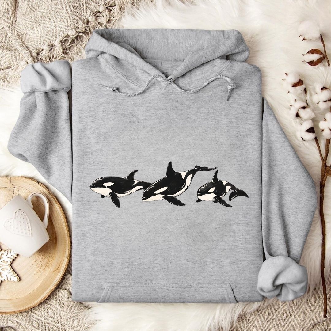 3 Vintage Orcas Hoodie