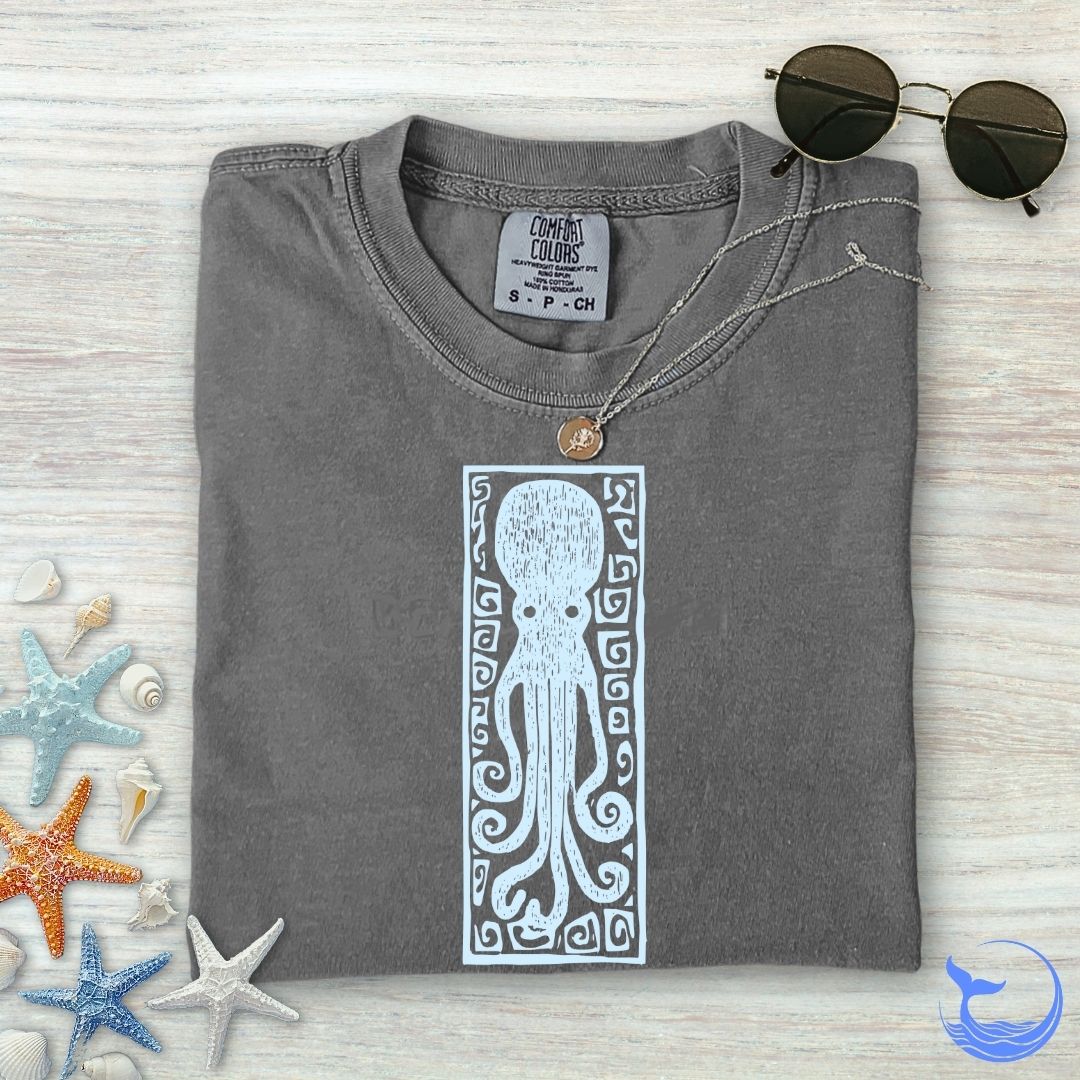 Prehistoric Octopus Comfort Colors T-Shirt