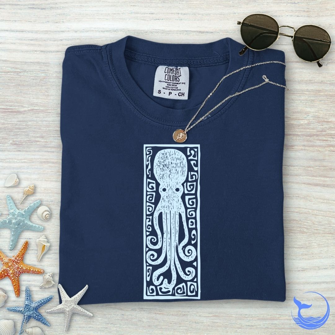 Prehistoric Octopus Comfort Colors T-Shirt