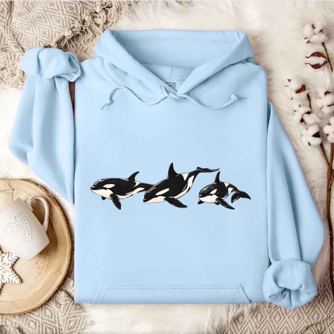 3 Vintage Orcas Hoodie