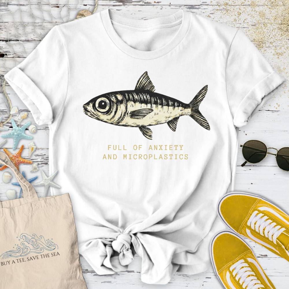Anxiety & Microplastics Sardine T-Shirt