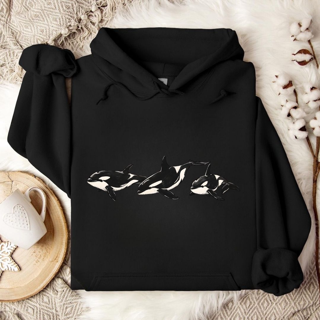 3 Vintage Orcas Hoodie