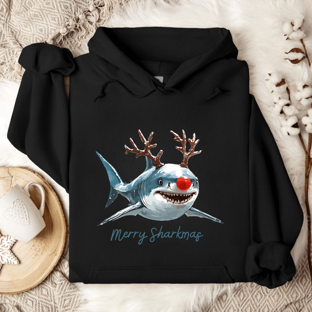 Merry Sharkmas Hoodie