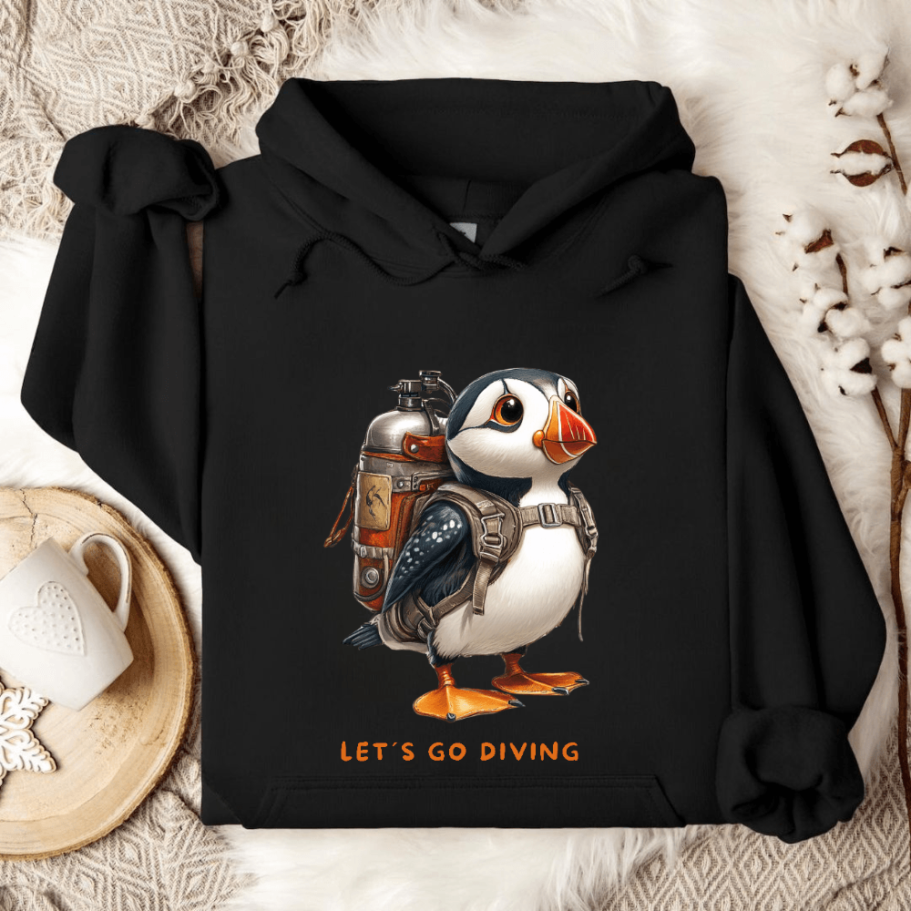 Diving Puffin Hoodie