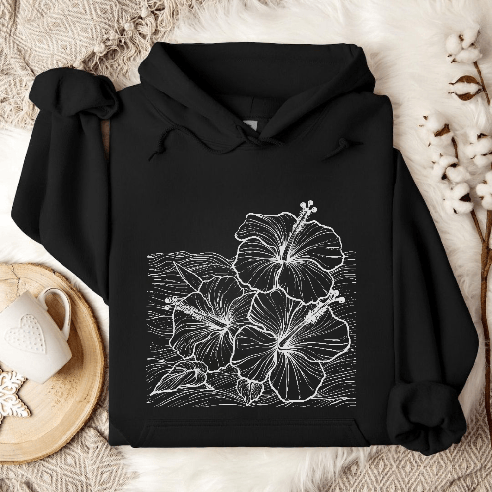 Hibiscus & Waves Hoodie