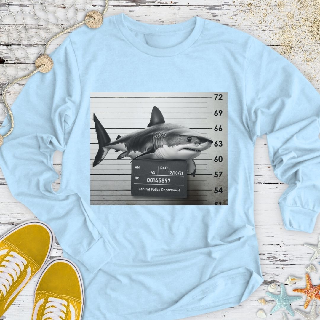 Shark Mugshot Long Sleeve Tee