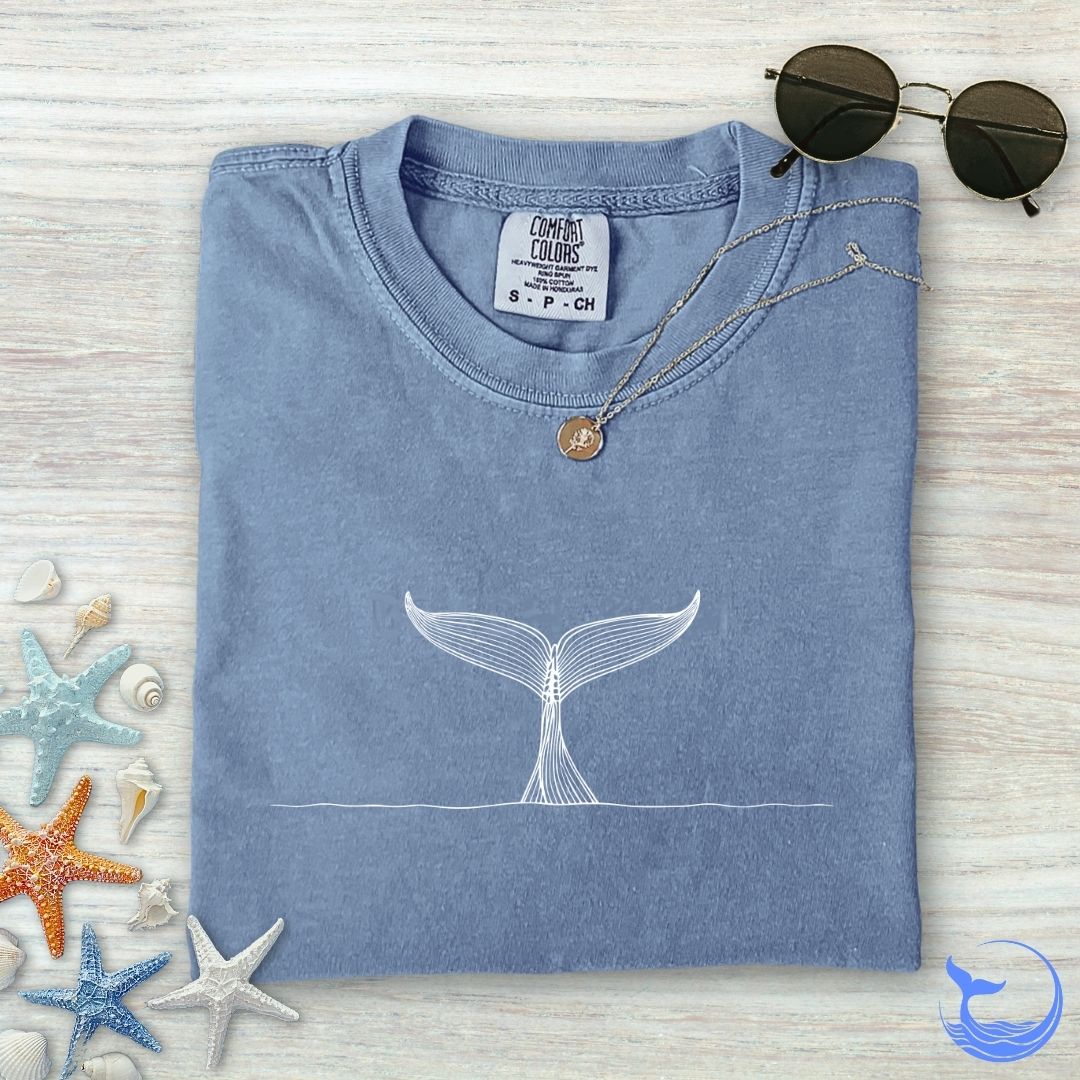 Whale Tail Comfort Colors T-Shirt