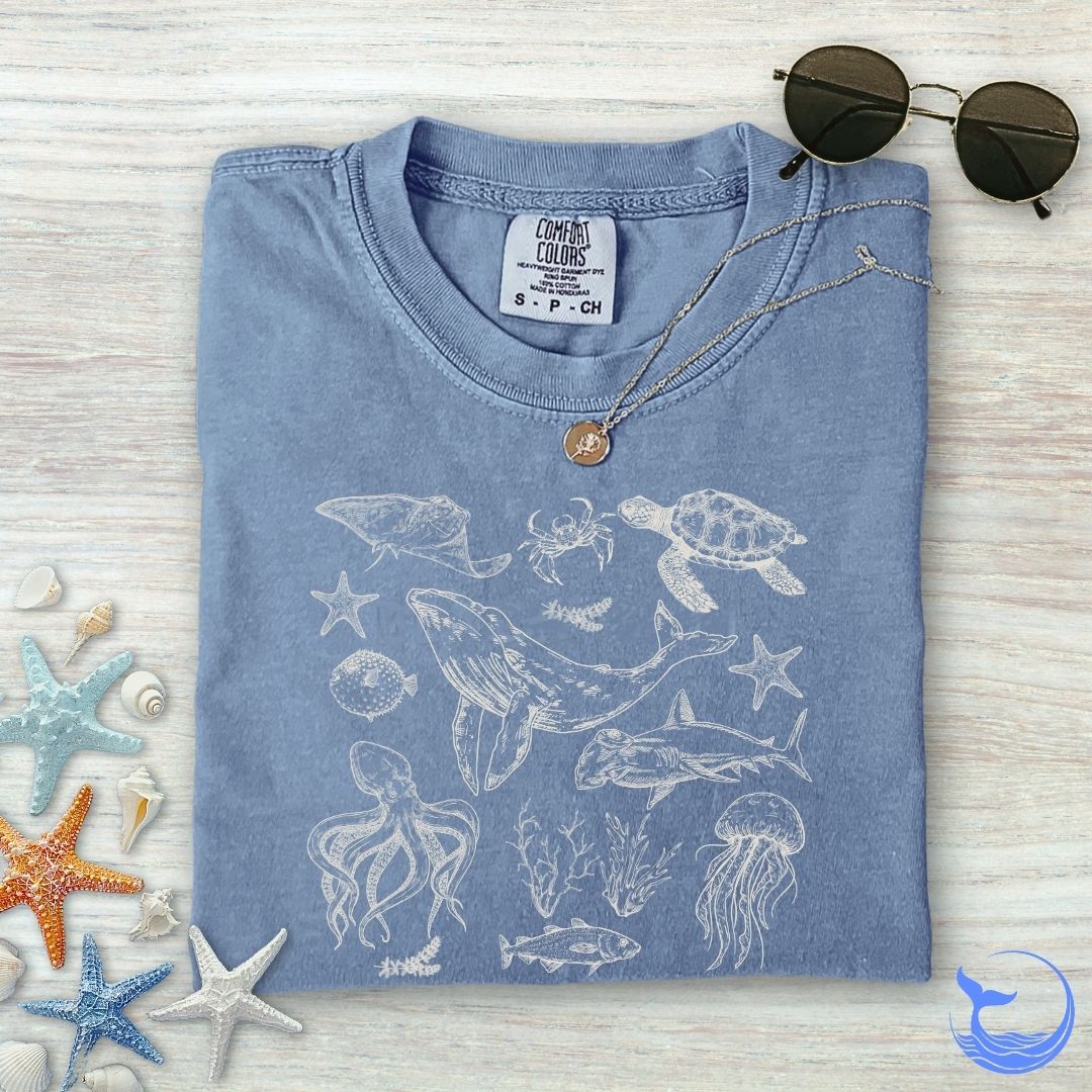 Marine Animals Comfort Colors T-Shirt