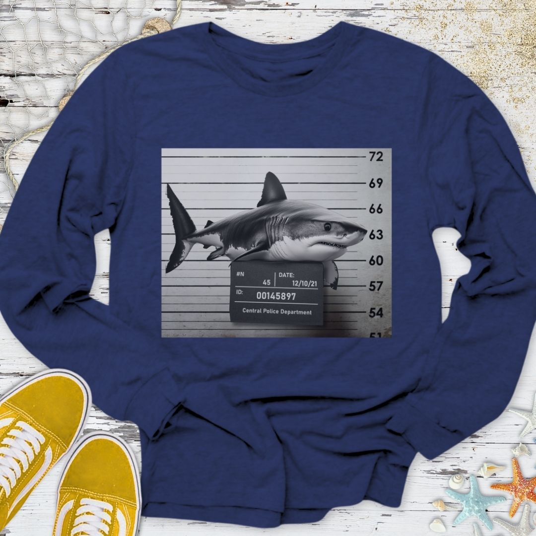 Shark Mugshot Long Sleeve Tee