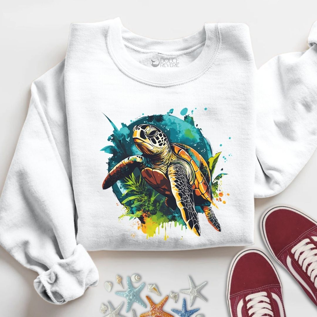 Swimming Turtle Sweatshirt