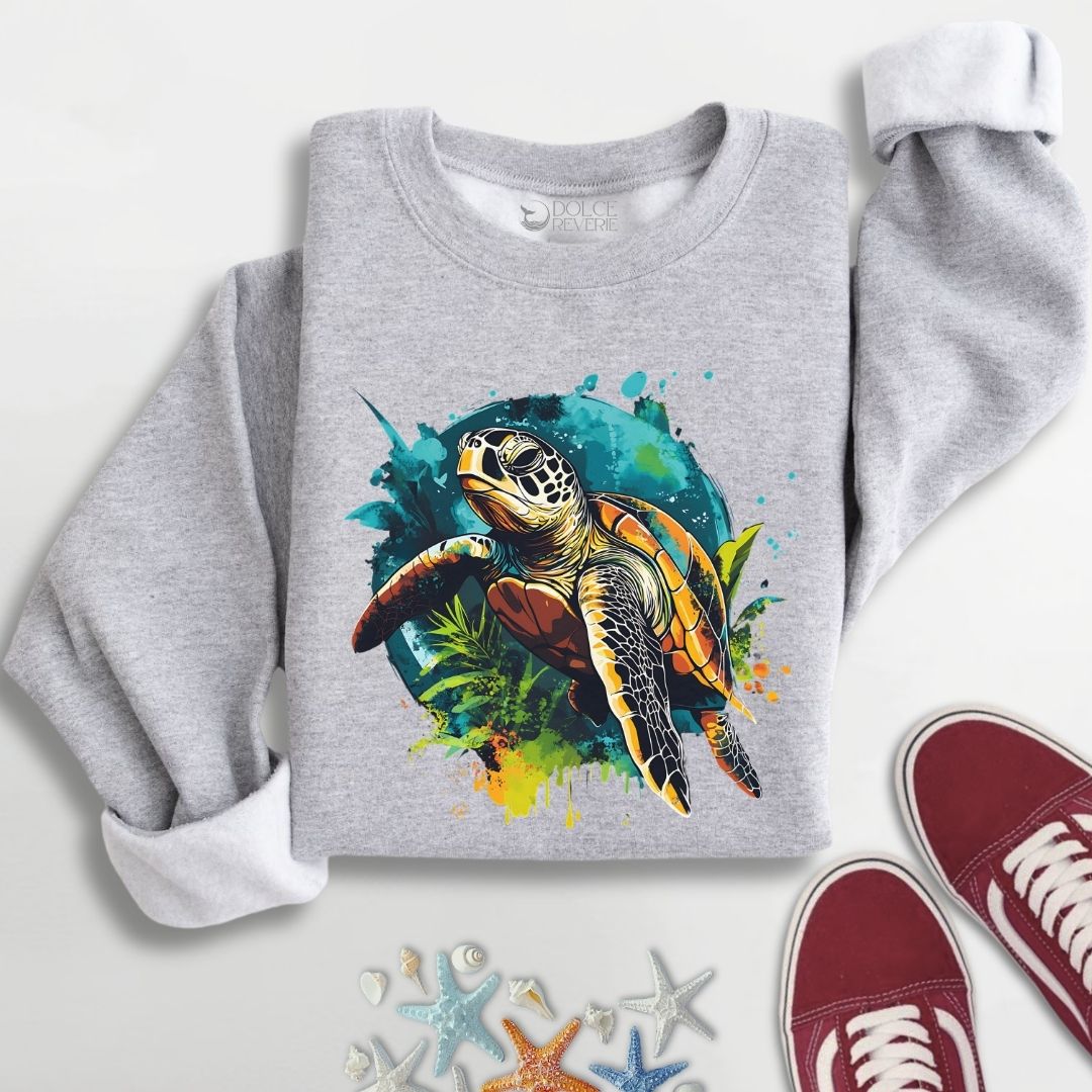 Swimming Turtle Sweatshirt