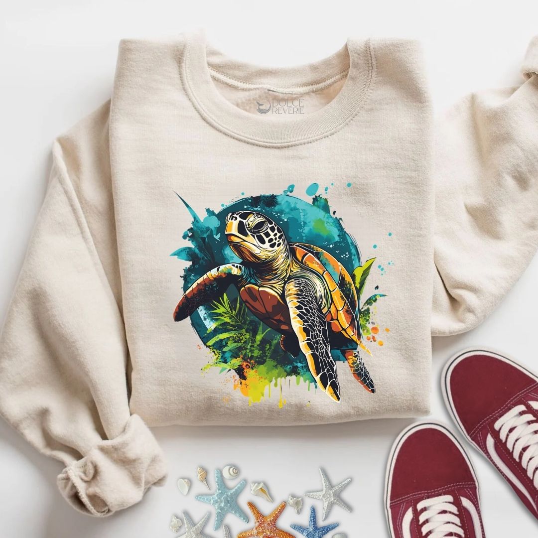 Swimming Turtle Sweatshirt