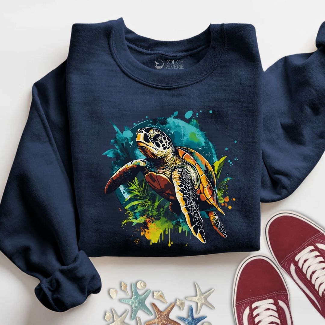 Swimming Turtle Sweatshirt