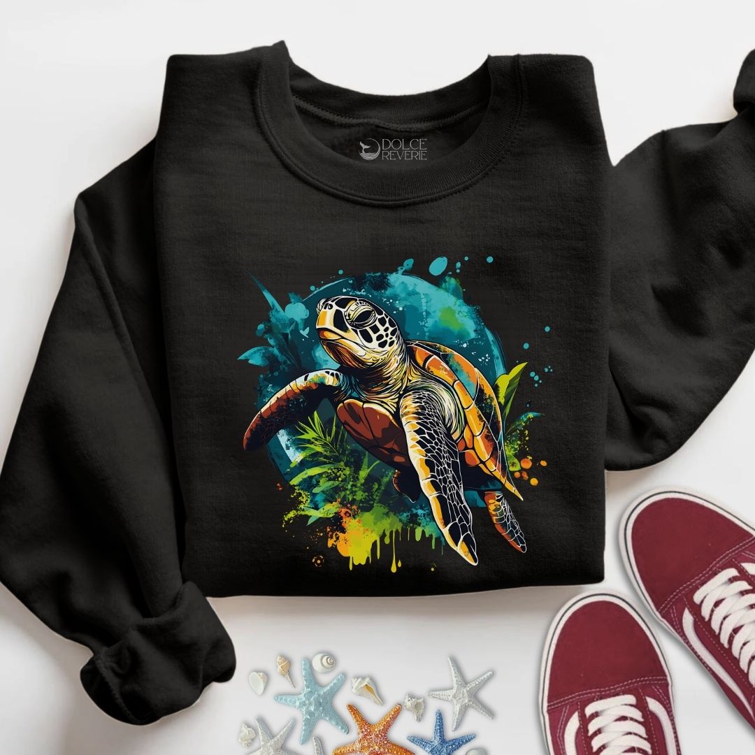Swimming Turtle Sweatshirt