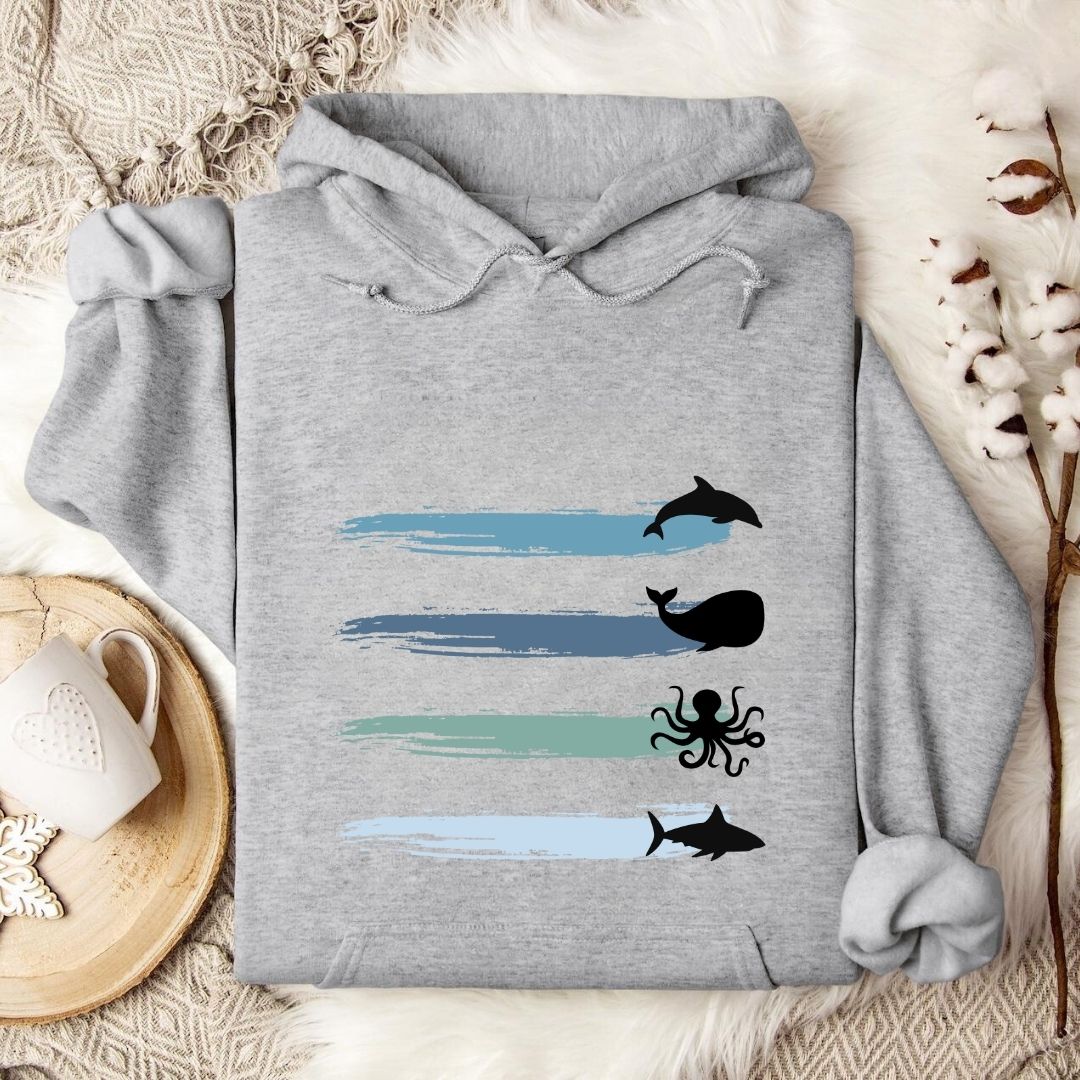 Marine Paths Hoodie