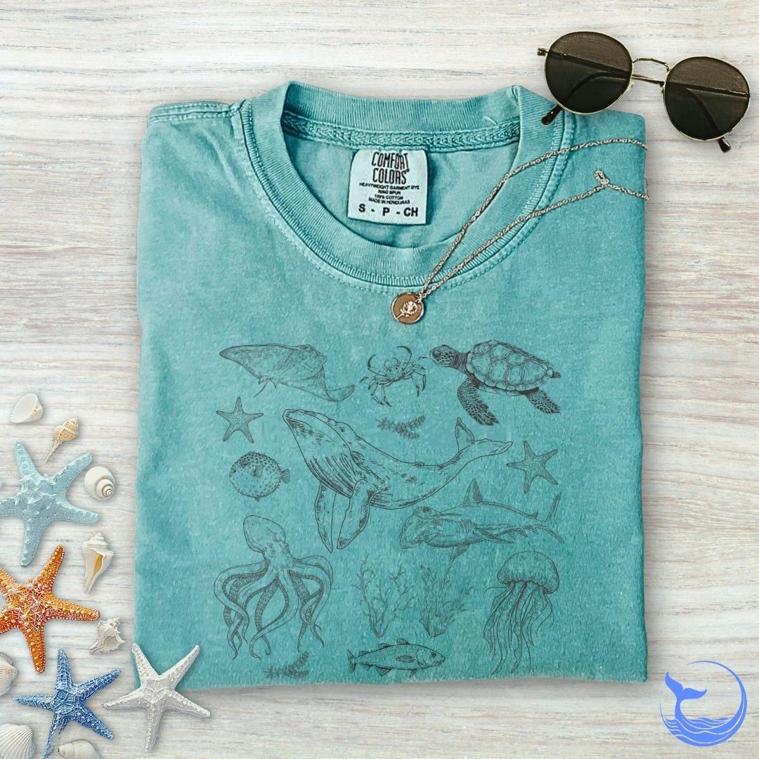Marine Animals Comfort Colors T-Shirt