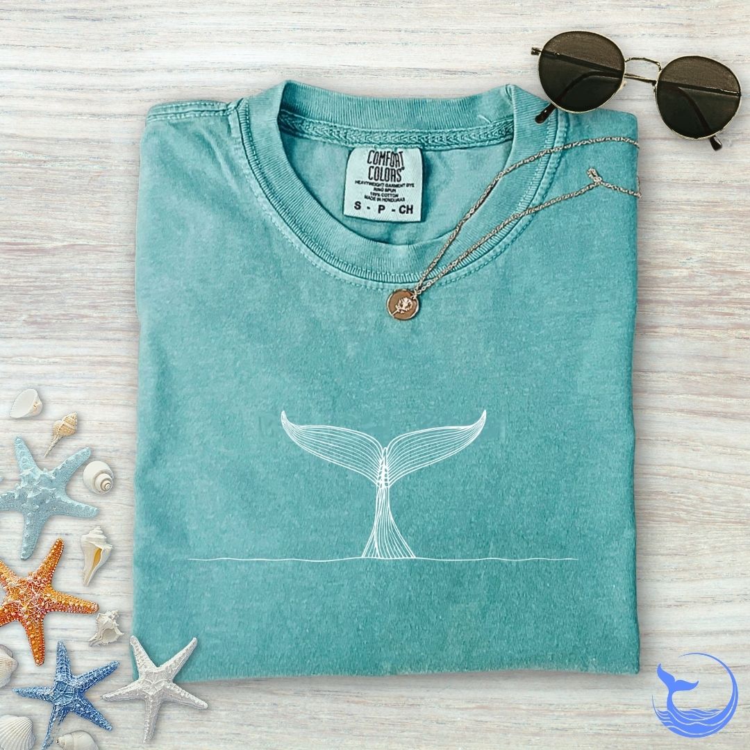 Whale Tail Comfort Colors T-Shirt