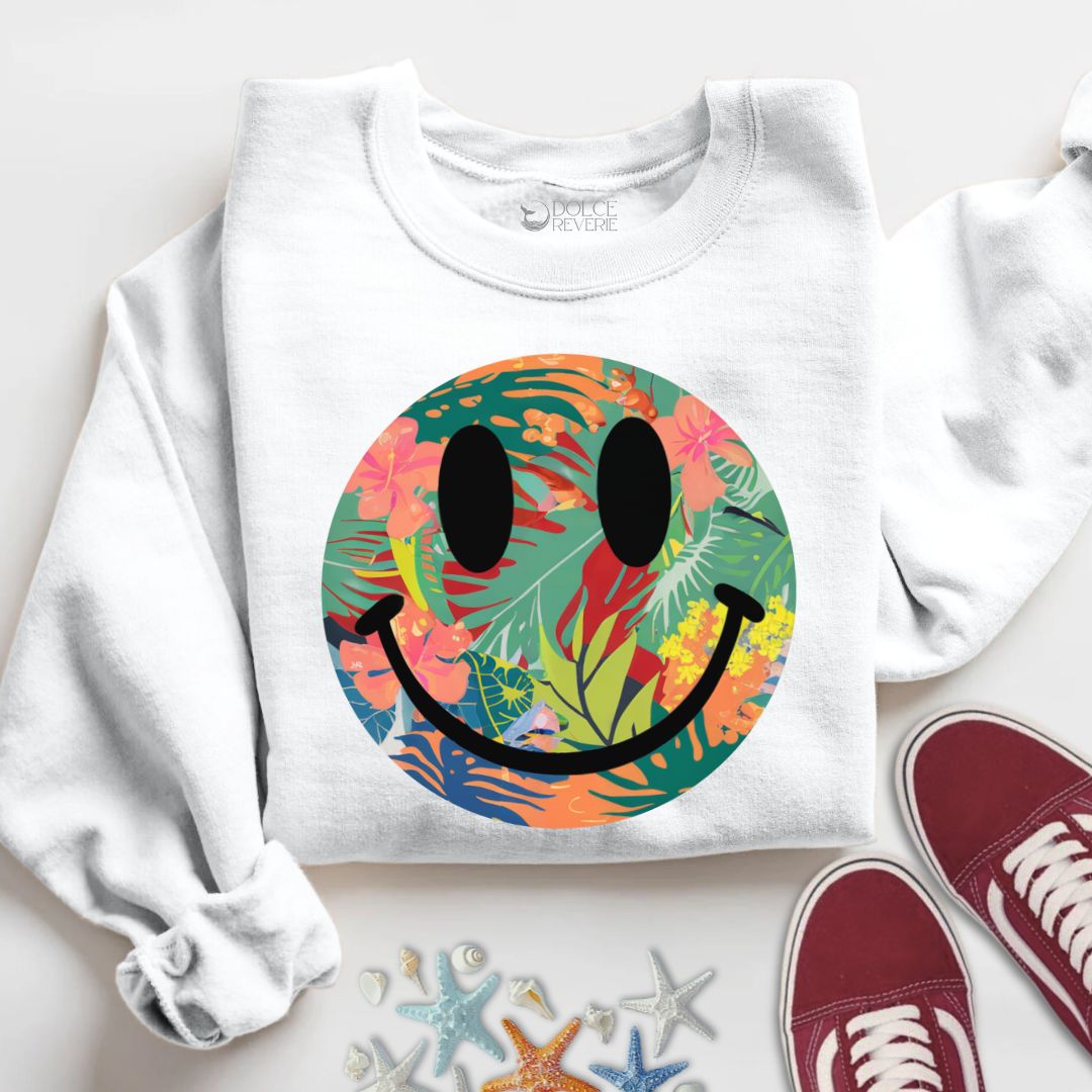 Tropical Smiley Sweatshirt